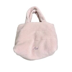 Victoria's Secret PINK Sherpa Tote Bag Pink Fleece NWT